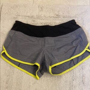 Lululemon Athletica Black and Gray Athletic Shorts